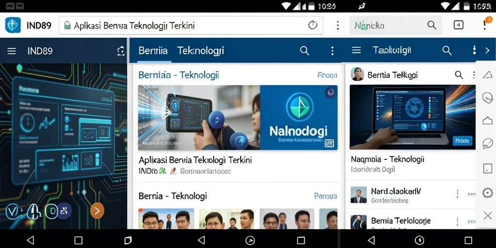 Antarmuka aplikasi IND89 yang modern dan fungsional.