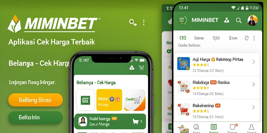 Antarmuka MIMINBET menunjukkan fitur Cek Harga yang efisien.