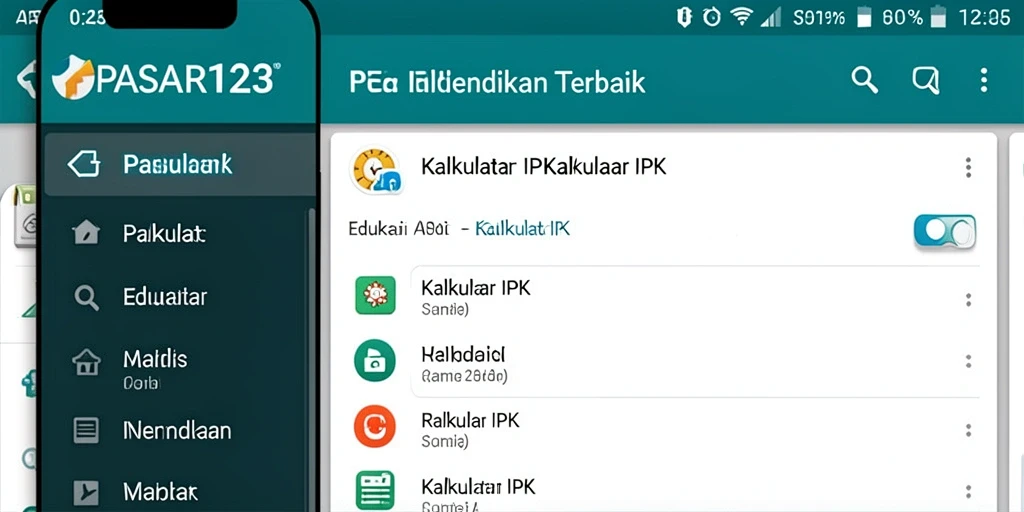 Tampilan antarmuka PASAR123 yang intuitif dan fungsional.